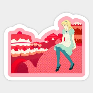 Alice in the candy world Sticker